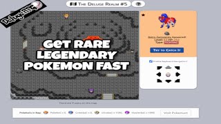 HOW TO CATCH LEGENDARY POKEMON FAST IN DELUGE RPGBEST METHOD IN 2020 [upl. by Mello]