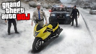 GTA 5 Roleplay  DOJ 7  Motovlog Gone Wrong [upl. by Nnateragram]