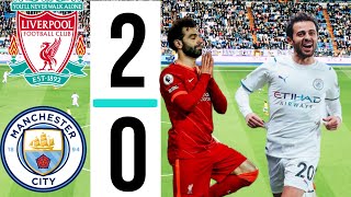 🔴HIGHLIGHTS  Liverpool 2  0 Manchester City  Salah ampNunez Goals  Premier Leauge  E Football ⚽️ [upl. by Latreese]