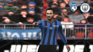 PES 2024 PCSX2  Liga STP  AtalantaManchester City [upl. by Wobniar]