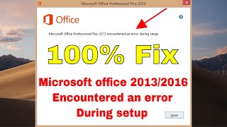 fix Microsoft office encountered an error during setup [upl. by Season]