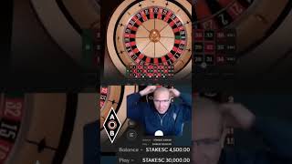 I PUT 30000 ON 1 SPIN ON ROULETTE viral trending [upl. by Yelah979]