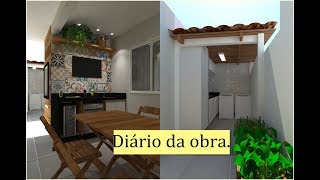 COMO FICOU O PROJETO DA LAVANDERIA  ÁREA GOURMET ♥ [upl. by Otis]