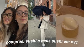 dias em nova york  nossos sushis preferidos comprinhas sobremesa [upl. by Ezalb]