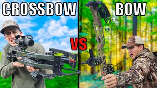 Bow vs Crossbow Deer Hunting Challenge [upl. by Aserej666]