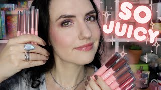 NEW ColourPop SO JUICY Plumping Gloss Balm  Plumping Lip Liner  Lip Swatches  Review [upl. by Lashondra159]