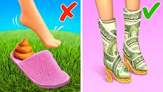 Save Poor Barbieand give her a makeover💄 Best Barbie Makeover Gadgets and Crafts [upl. by Maryrose]