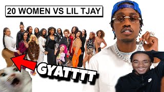 GYATTNA FR  20 WOMAN VS 1 RAPPER  LIL TJAY REACTION [upl. by Samuella]