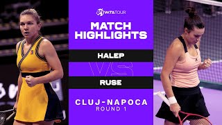 Simona Halep vs ElenaGabriela Ruse  2021 ClujNapoca Round 1  WTA Match Highlights [upl. by Atenek637]