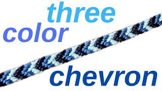 3 color chevron  friendship bracelets [upl. by Blake]