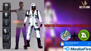 White Criminal Glitch File 📁📁 ❗Glitch King YT❗Free Fire Max ❗Default Glitch File [upl. by Raseda]