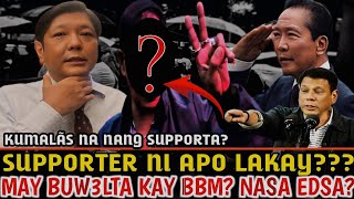 KUMALÃS NA NANG SUPPORTA SUPPORTER NI APO LAKAY MAY BUW3LTA KAY BBM NASA EDSA [upl. by Jaquelyn]