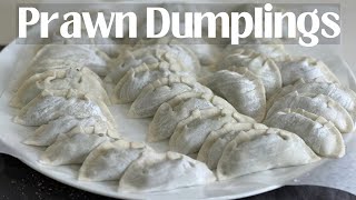 Juicy Prawn Mandu  Homemade Prawn Dumplings Made Easy [upl. by Necyla388]