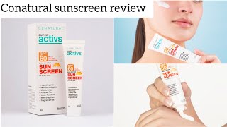 Conatural super activs sunscreen review  Affordable sunscreen in Pakistan [upl. by Ivon385]