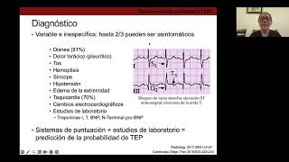 Sesión Mensual de Agosto  Tromboembolia pulmonar [upl. by Skier736]