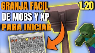 ✔️GRANJA de MOBS y XP MINECRAFT 120 JAVA Y BEDROCK [upl. by Sakul965]