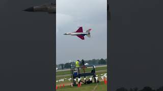 F16 Demo Takeoff at Oshkosh [upl. by Fagen947]