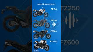 which FZ Sounds Better fz150 fz250 fz600 fz1000 edit motorcycle motos biker [upl. by Natsrik]