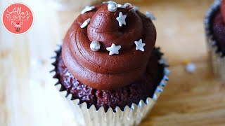 Chocolate Vodka Cupcakes Recipe  Шоколадные кексы с Водкой [upl. by Juanne]