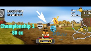 Moorhuhn kart 2  Championship 1  50cc [upl. by Anitaf]