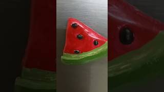 Watermelon 🍉 fridge magnet 🧲 watermelon fridgemagnet easy shorts subscribe [upl. by Yoj34]