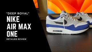 Nike Air Max 1 quotDark Royal Bluequot Review [upl. by Nede987]