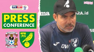 David Wagner press conference ahead of Coventry City  The Pink Un [upl. by Ikila]