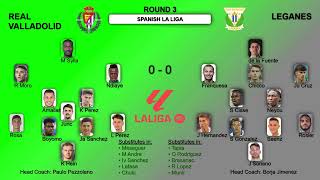 Spanish La Liga Games Formations and Statistics Round 3 [upl. by Blatman]