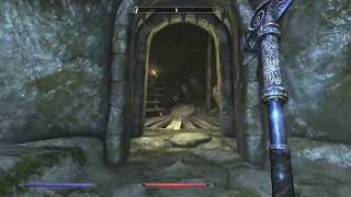 How to open the gate in Soljunds Sinkhole  Skyrim [upl. by Ravi]