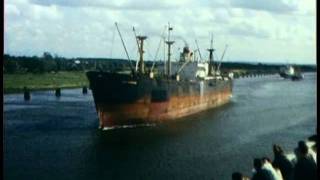 MS Kungsholm in Kiel Canal August 1966 [upl. by Ansel]