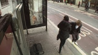 Hilarious bus stop prank Public see giant robots and alien invasion [upl. by Etselec]