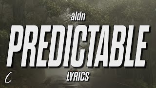 aldn  predictable Lyrics [upl. by Lekcim172]