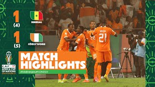 HIGHLIGHTS  Senegal 🆚 Côte dIvoire  TotalEnergiesAFCON2023  Round of 16 [upl. by Devi]