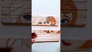 Frozen drawing Elsa and Anna drawing on Icecream stick 🥰😍 [upl. by Curr]