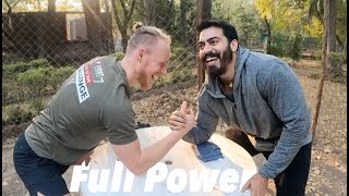 Armwrestling 2 vs Bhavnagar Prince Yuvraj Nilambag Palace [upl. by Eirameinna]