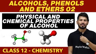 Alcohols Phenols and Ethers 02  Physical and Chemical Properties of Alcohol  Class 12 NCERT [upl. by Calvo126]