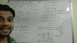 2D Analysis  4 Noded Quadrilateral element [upl. by Yerhpmuh35]