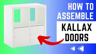 How to Assemble a Kallax Cube Door Insert  Ikea [upl. by Latty]