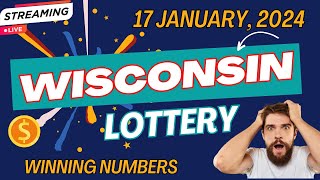 Wisconsin Evening Lottery Results For  17 January 2024  Pick 3  Badger 5  Megabucks  Powerball [upl. by Lise]