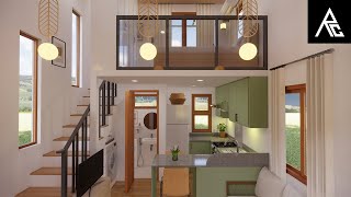 Superb LoftType Tiny House Design Idea 4x4 Meters Only [upl. by Letizia]