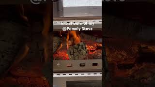 Initial burn of my POMOLY Baker stove [upl. by Eimmij]