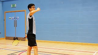 5 Easy Tips to Improve Your High Serve  Badminton [upl. by Elleinnod]