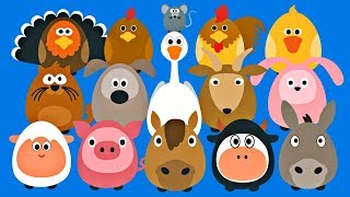 Learning Farm Animals for Kids  Fun Teaching Animals Video for Toddlers  Stacking Tsum Tsum Style [upl. by Lumbye]