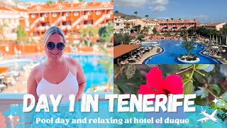 Tenerife Vlog Day 1  Hotel El Duque Costa Adeje pool day room tour amp exploring the area 🌺✨🩷 [upl. by Warford]