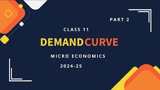 WHAT IS DEMAND CURVE  FACTOR AFFECTING DEMAND CURVE  CLASS 11 MICRO ECONOMICS [upl. by Yelekalb]