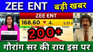 ZEEL share latest news today Zee Entertainment share Analysis Target price stockmarket [upl. by Yantruoc]