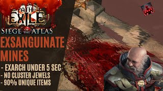 PoE 323  Boss destroyer Exsanguinate mine build  Path of Exile Affliction [upl. by Ordnajela351]