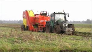 Grimme SE 7530 with Fendt Farmer 409 Vario [upl. by Lhok]