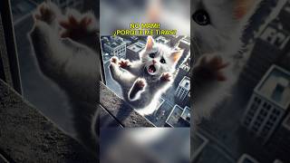 DUEÑA TIRA A SU GATITO😢 cat short viral shortviral gato gatito mascota ia historia gatito [upl. by Nico]