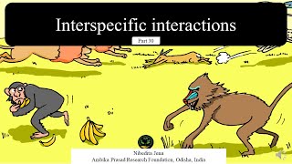 Part 30 EVS Interspecific interactions [upl. by Nwahsaj385]